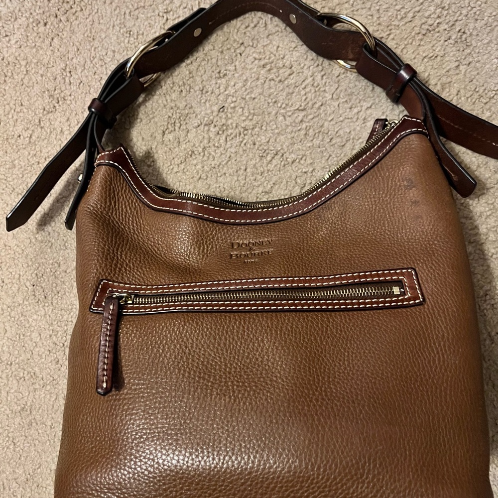 Dooney & Bourke hobo brown leather bag